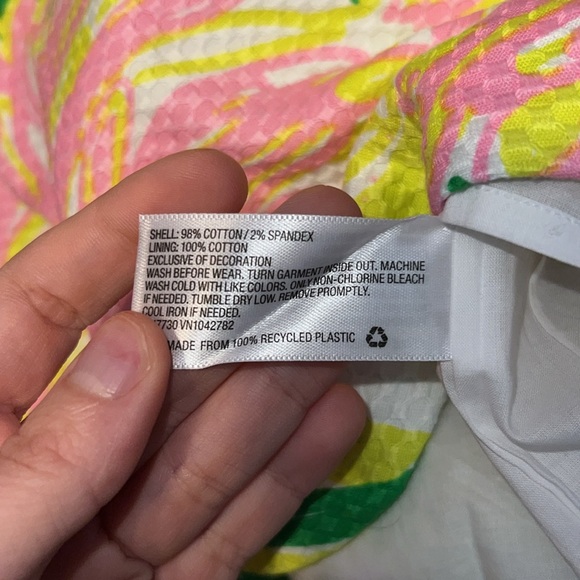 NWOT Lilly Pulitzer for Target Pink Flamingo Fan Dance Shift Dress SIZE XL - Picture 6 of 10